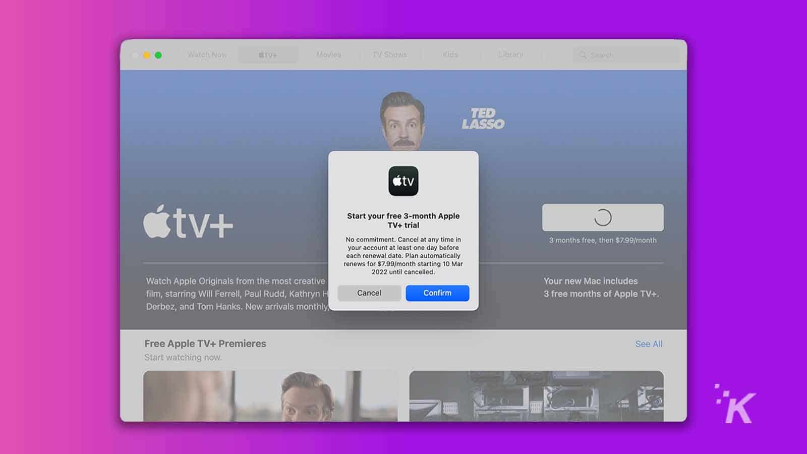 apple tv trial on mac