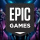 epic games logo on blurred background