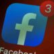 facebook logo on smartphone screen