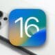 ios 16 icon with blurred iphone in background