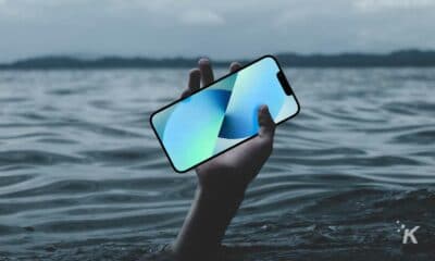 iphone in water
