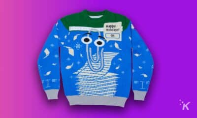 microsoft clippy ugly sweater