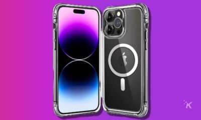 mkeke iphone 14 pro case on a purple background