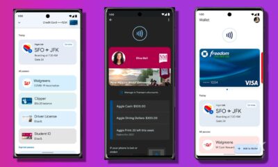 new google pay google wallet app on purple background