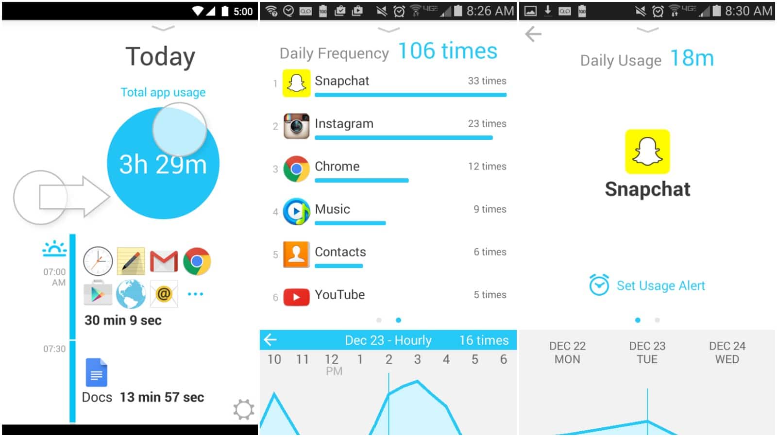 quality time android time tracking app