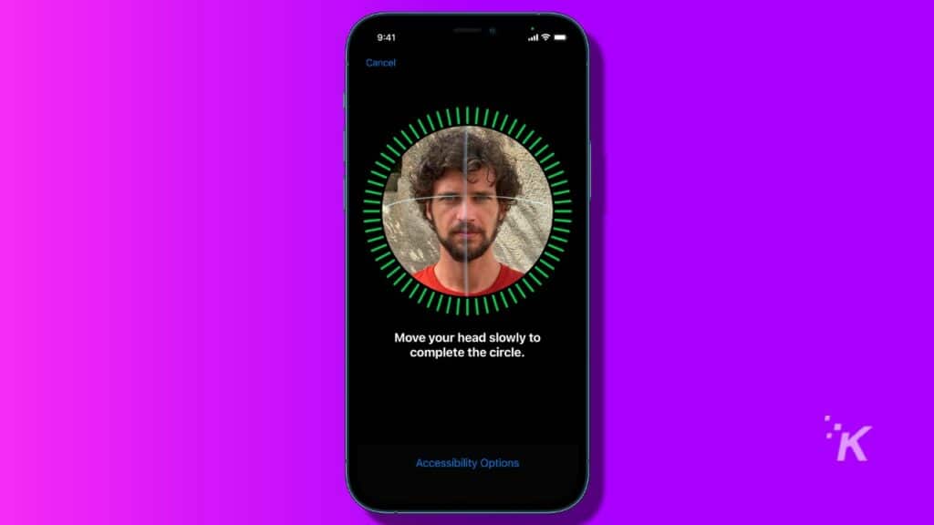 scan new appearance face id iphone