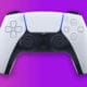 sony playstation 5 dualsense controller on purple background