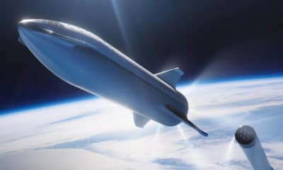 spacex starship rocket in space