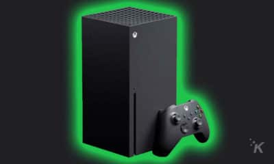 xbox series x with a green glow