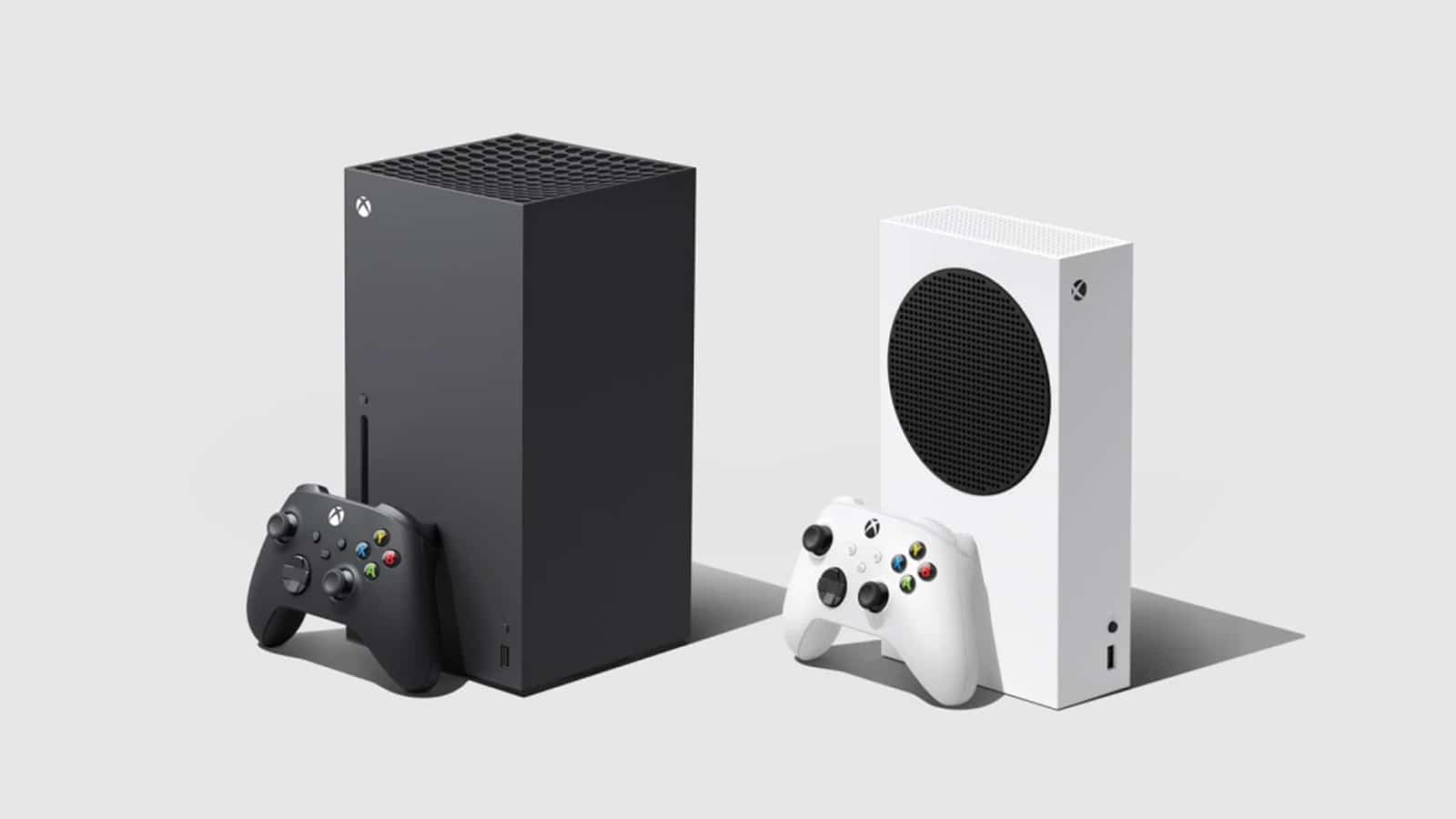 xbox series s and series s on white background