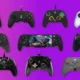 ten controllers xbox side by side