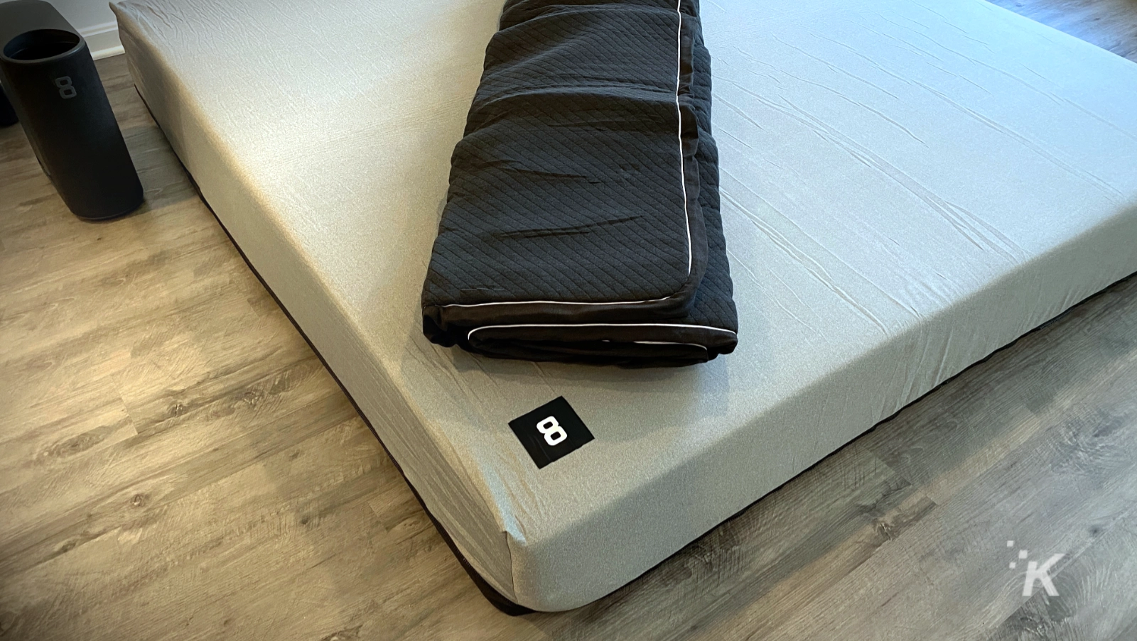 eight sleep pod 3 cover folded on mattress