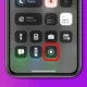 screenshot of control center showing the screen recording button