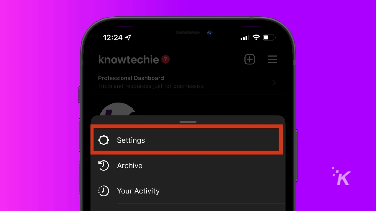 knowtechie-instagram-settings