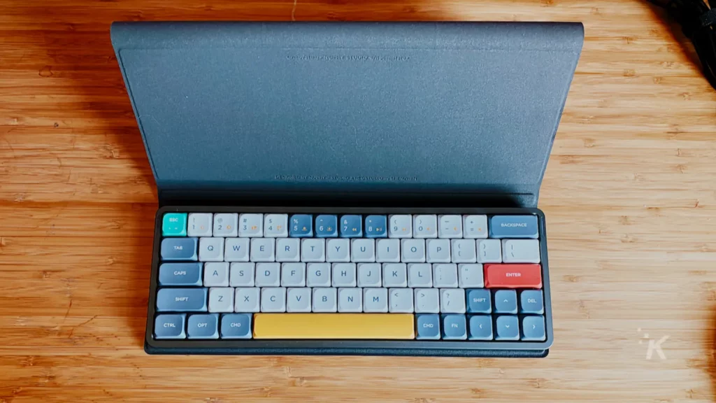 nuphy keyboard mechanical on office desk