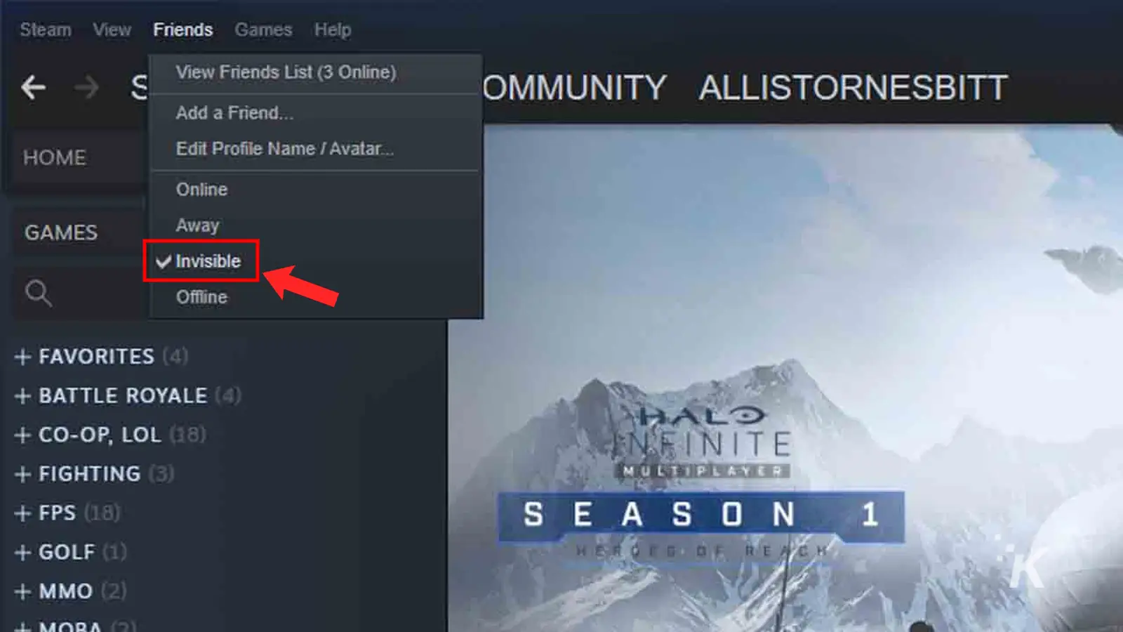 steam how to appear offline 2