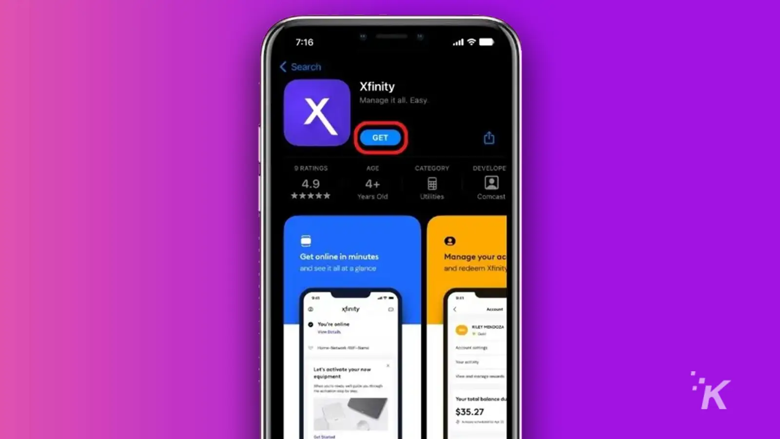 comcast xfinity app